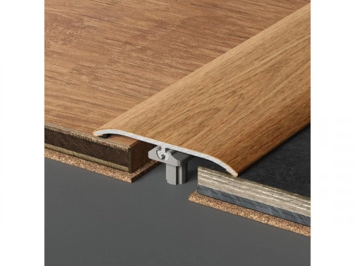 Barre De Seuil À Fixer Avec Cheville Invisible À Coller Effet Bois, L.37 Mm X L