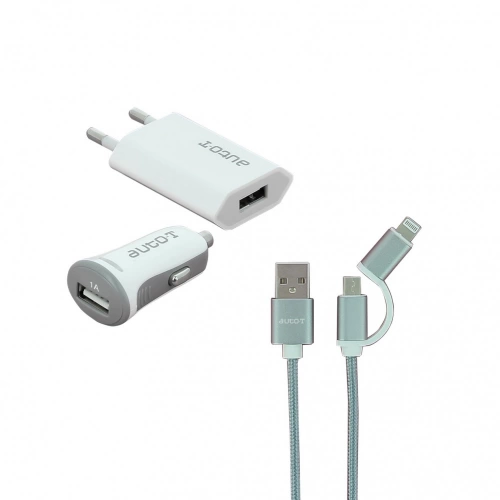 AUTO-T kit de voyage 3 pièces : chargeur 230V