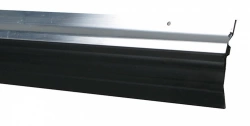 Bas de porte à visser brosse AXTON,  L.250 cm aluminium