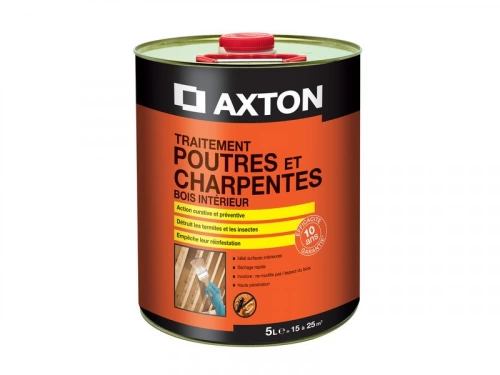 Traitement Du Bois Poutre Et Charpente Axton 10 Ans, 5 L