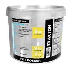 Seau doseur polypropylène AXTON Axton pot doseur, 1.5 l