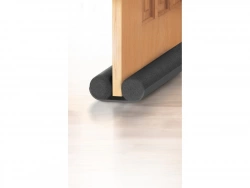 Bas de porte à glisser textile (bourrelet) AXTON, L.100 cm gris