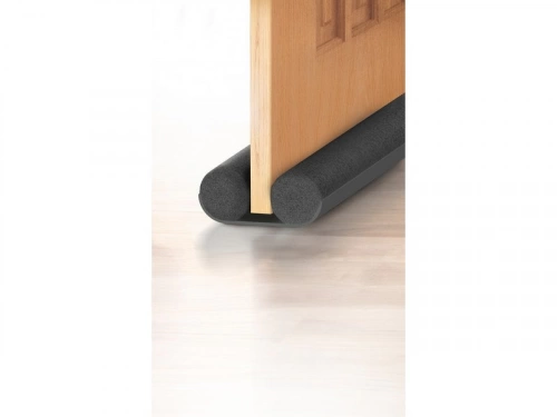 Bas de porte à glisser textile (bourrelet) AXTON, L.100 cm gris