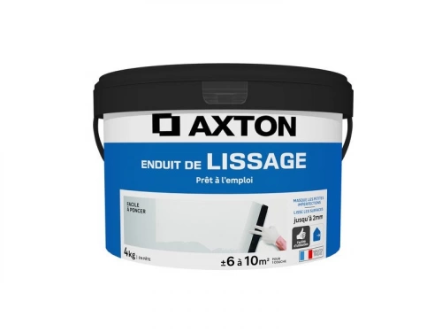 Enduit de lissage en pâte, AXTON, 4 kg