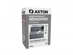 Mortier de réparation gris AXTON, 1,5 kg