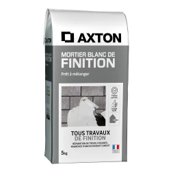Mortier de finition blanc AXTON 5 kg