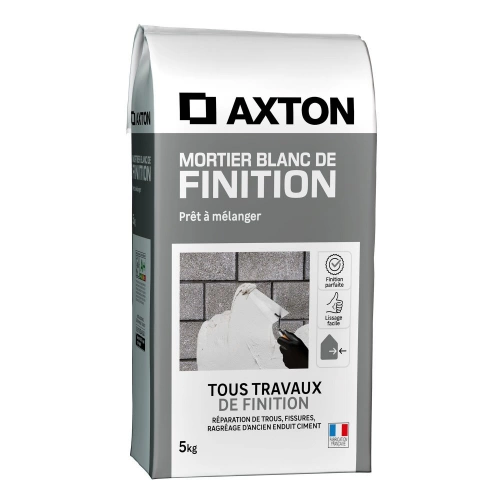 Mortier de finition blanc AXTON 5 kg