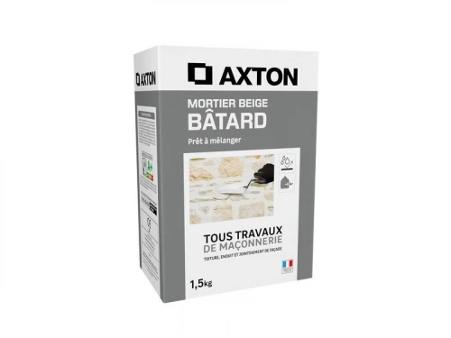 Mortier batard beige AXTON, 1,5 kg