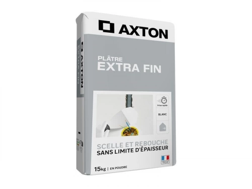 Plâtre extra fin poudre, AXTON, 15 kg