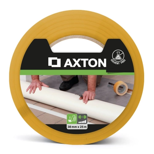 Ruban adhésif double face blanc AXTON L.25 m x l.38 mm