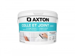 Colle et joint pate, interieur, blanc AXTON 2KG