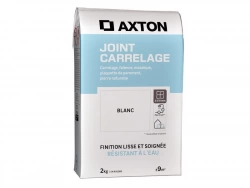 Joint poudre carrelage / mosaïque supérieur à 3 mm, AXTON, blanc 2 kg