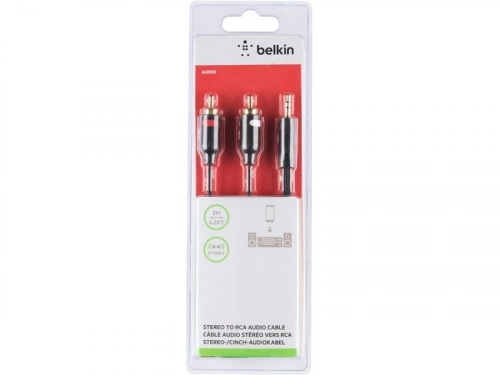 Câble Multimédia Câble Audio Jack Mâle Vers Double Jacks Mâle - 2M - Noir Mâle /