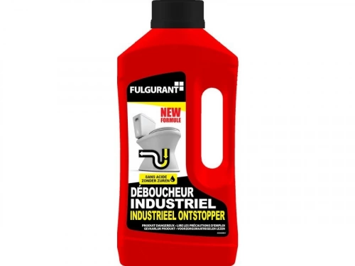 Déboucheur pour canalisation de wc industriel sans acide, BEVIL, 1 L