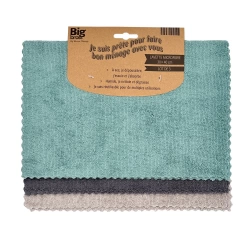 Lot de 3 microfibres multiusage polyester BIG BROSS