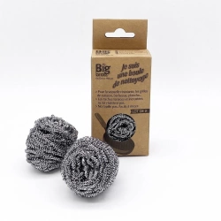 Lot de 2 éponges boule à récurer multisurface, BIG BROSS
