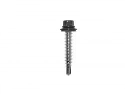 Kit De 100 Fixations, L. 35 Mm Anthracite Ral 7024, Pour Plaques Rooftile