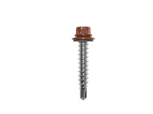 Kit De 100 Fixations, L.160 Mm Terracotta Ral 8004, Pour Plaques Rooftile