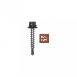 Kit de 25 fixations, L.35 mm terracotta ral 8004 BOL-FIXATIONS