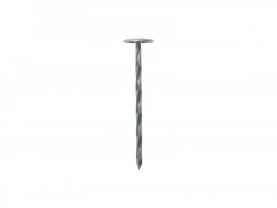 Lot De 25 Clous Calotin Torsadés, Bol-Fixations Tête Plate Large, 60 Mm