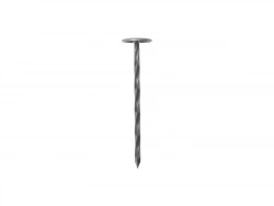 Lot De 25 Clous Calotin Torsadés, Bol-Fixations Tête Plate Large, 70 Mm