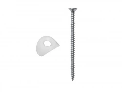 Lot De 50 Vis Et Plaquettes, L.30 Mm Métal Bol-Fixations