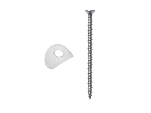 Lot De 50 Vis Et Plaquettes, L.30 Mm Métal Bol-Fixations