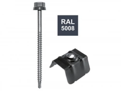 Lot De 50 Fixations, L.300 Mm Bleu Zacrovis Bol-Fixations