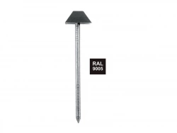 Lot De 100 Pointes Annelées, Bol-Fixations Tête Diamant Noire, 3.1 X 70 Mm
