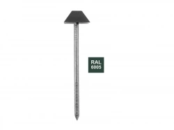 Lot De 100 Pointes Annelées, Bol-Fixations Tête Diamant Verte, 3.1 X 70 Mm