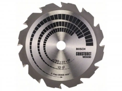 Lame Coupe Rapide Et Grossière Bosch Scie Circulaire 190 Mm Bois Et Aluminium