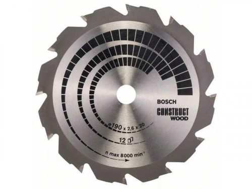 Lame Coupe Rapide Et Grossière Bosch Scie Circulaire 190 Mm Bois Et Aluminium
