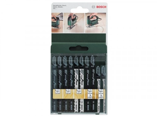 Lot De 10 Lames Bosch 2Xt144D, 2Xt244D, 2Xt101B, 2Xt101Ao, 2Xt144Dp Pour Bois