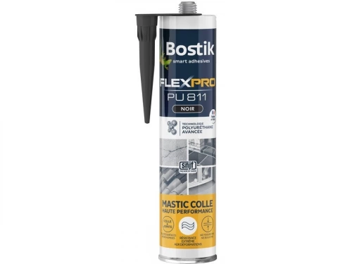 Colle joint int/ext polyuretane bostik flexpro pu811 noir cart 300ml