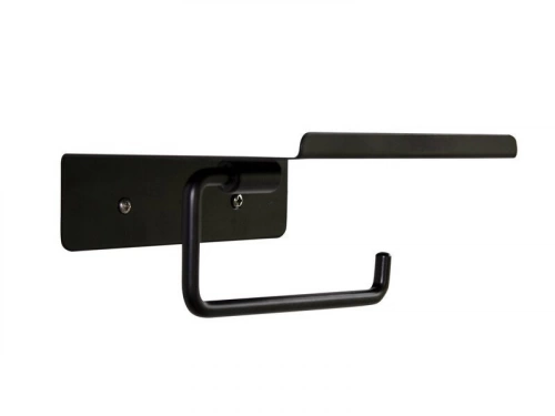 Dérouleur de papier toilette mural Basic à visser noir