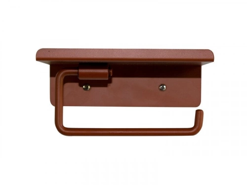 Dérouleur de papier toilette mural Basic à visser terracotta