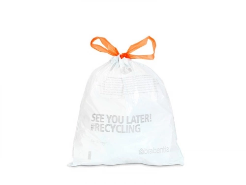 Sacs-Poubelle De Salle De Bains 5 L Blanc Brabantia