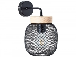 Applique Métal Noir Brilliant Giada 1 Lumière(S)