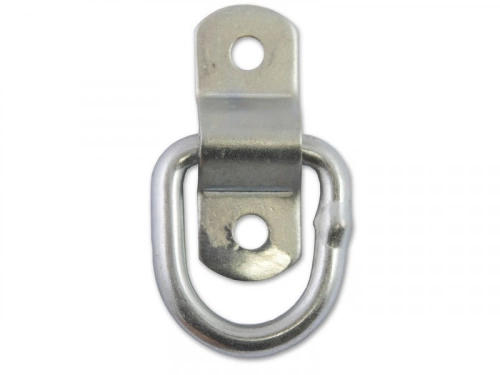 Lot de 2 anneaux acier zingué, L.54 x l.20 x Ep.6.4 mm