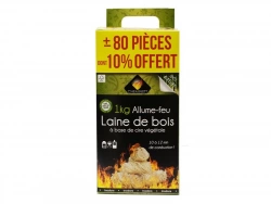 Allume-feu laine de bois CHEMINETT 1kg