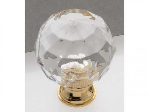 Bouton De Meuble, Plastique Nickelé Mat