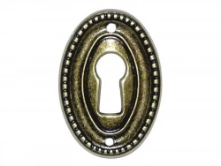 Entrée De Clé Louis Xvi En Laiton Brossé