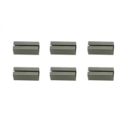 Lot de 6 fourreaux acier zingué, L.2 x l.0.7