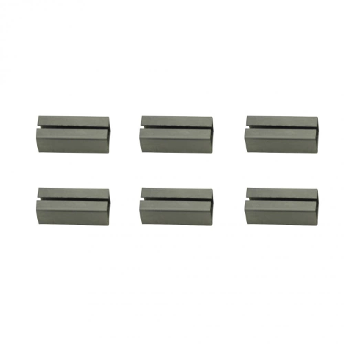 Lot de 6 fourreaux acier zingué, L.2 x l.0.7
