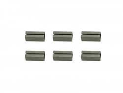 Lot De 6 Fourreaux Acier Zingué, L.2 X L.0.8