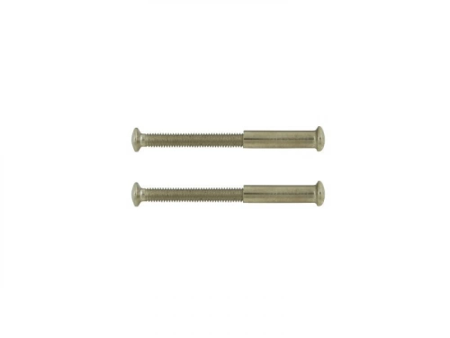 Lot De 2 Vis Acier Nickelé, L.4.5 X L.0.7