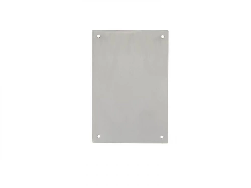 Plaque De Propreté Acier Nickelé X L.6 X H.9 Cm