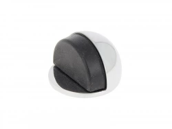 Butée de porte à fixer au sol CHRISLIGNE alu chromé, L.4 x H.3 x l.4 cm