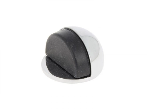 Butée de porte à fixer au sol CHRISLIGNE alu chromé, L.4 x H.3 x l.4 cm