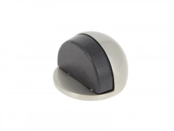 Butée de porte à fixer au sol CHRISLIGNE alu nickelé gris, L.4 x H.3 x l.4 cm